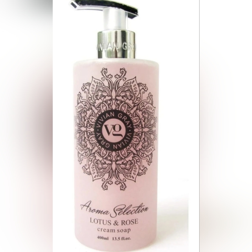Vivian Gray LOTUS & ROSE Cream Hand Soap 13.5 oz (Made in Germany) New!